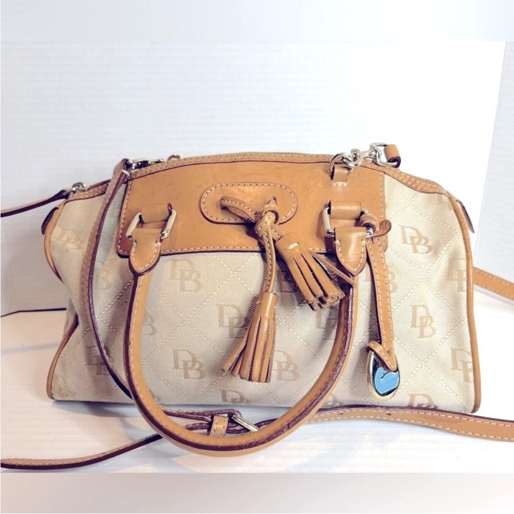 Dooney & Bourke Beige and Tan Satchel